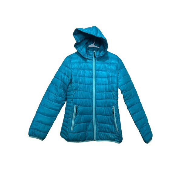 Boulder Gear Jackets & Blazers - Boulder Gear Puffer Coat Jacket Women Medium Blue Winter Removable Hoodie Quilte